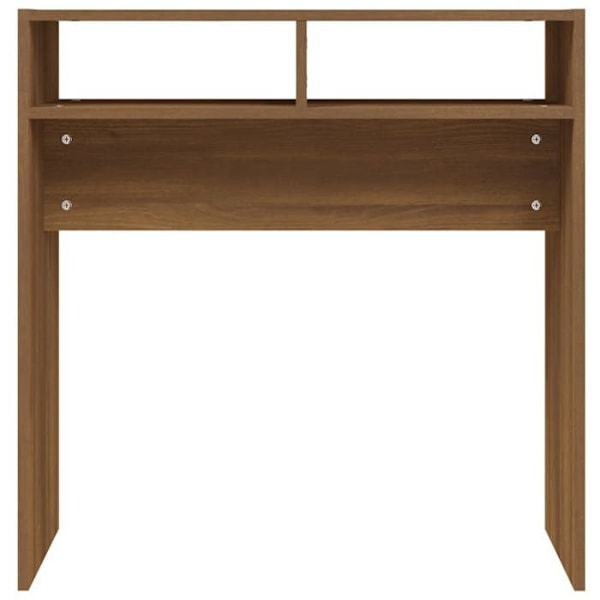 Konsolbord med opbevaringsrum 78 x 30 x 80 cm i brun ingeniørtræ DEC031890 kastanj