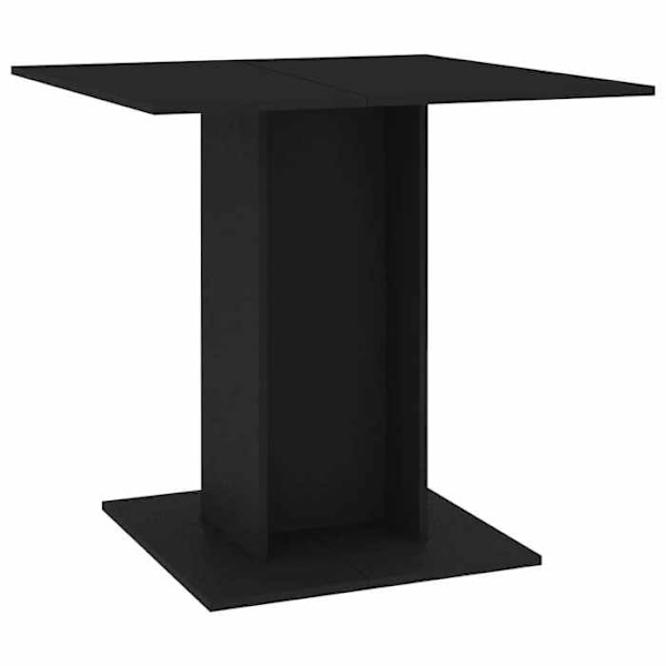 Moderne køkken spisebord design 80 x 80 x 75 cm sort ingeniørtræ DEC036888 kastanj