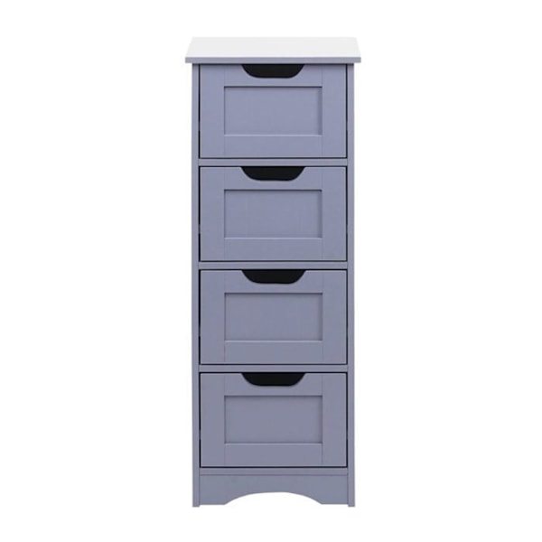 Coode pieni 4 laatikollinen säilytyskaluste 80 x 30 x 26 MDF harmaa Grå