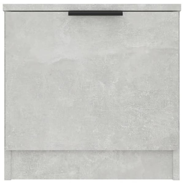 Sæt med 2 natborde med skabsrum med dør 40 x 39 x 40 cm grå ingeniørtræ DEC035388 kastanj