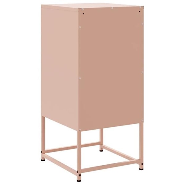 Yöpyöri 3 laatikolla 36 x 39 x 78 cm vaaleanpunainen teräs DEC034568 Rosa