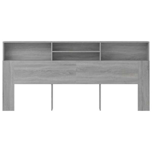 Hovedgærde - Ikke specificeret - 220x19x103,5 cm - MDF grå - Moderne stil - Indbygget opbevaring Grå
