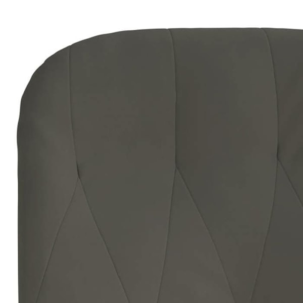 Lounge stol, moderne design, mørkegrå, gråt velour, DEC026700 Grå