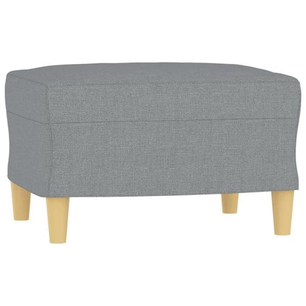 Repose pieds tabouret 60 x 50 x 41 cm grå stof DEC030228 Grå