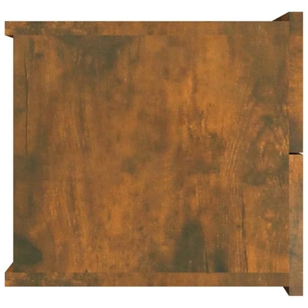 Sæt med 2 natborde med skuffer 40 x 30 x 30 cm ingenieritræ brun DEC035071 kastanj