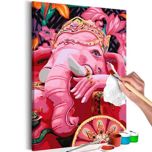 Måla själv tavla med nummer Ganesha motiv 40 x 60