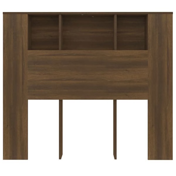 Pääty säilytyksellä, sängyn lisävaruste, yöpöytä, hylly 120 x 18,5 x 104,5 MDF ruskea