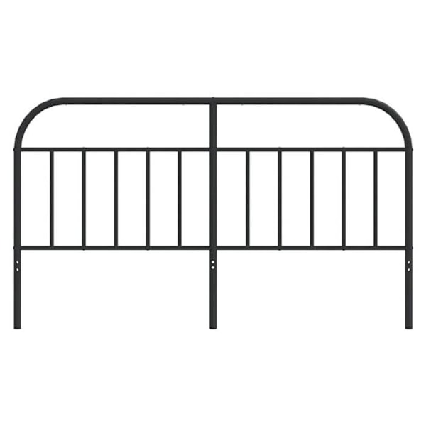 Sengegavl tilbehør soveværelse møbel 160 cm sort metal TDL0202427