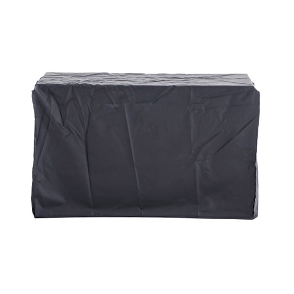 Beskyttelseshætte til havemøbler 126x71x76 cm i vandafvisende sort plast 10_0002878 Svart
