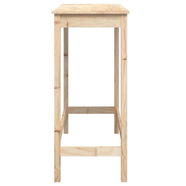 Multifunktionel sidebord høj 100 x 50 x 110 cm ubehandlet fyrretræ DEC036302 kastanj