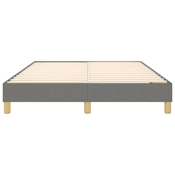 Sommier med lameller på ben sängram 140x190 cm mörkgrått tyg TDL0207139 Mörkgrå