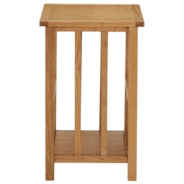Porte-revues sidetable 45 x 35 x 55 cm i brunt egetræ DEC032579 kastanj