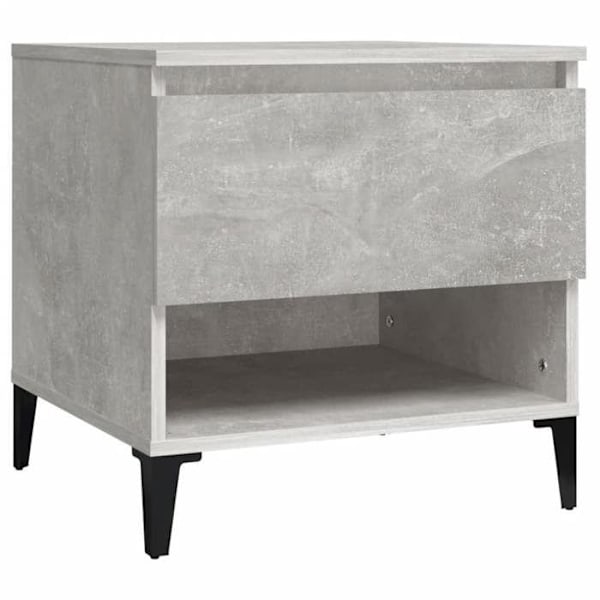 Side table with drawer 50 x 46 x 50 cm grey engineered wood DEC032456 kastanj