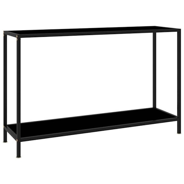 Praktisk konsolbord til en organiseret entre 120 x 35 x 75 cm sort hærdet glas DEC032106 Svart
