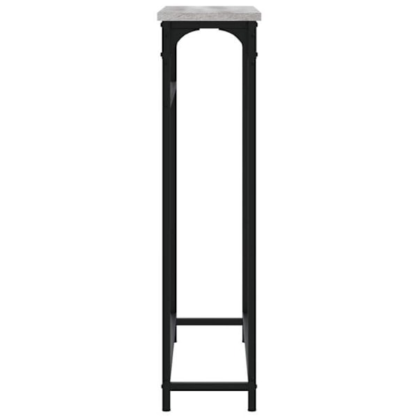 Sisääntulopöytä, mitat 75 x 19,5 x 75 cm, harmaata rakennuspuuta ja metallia, DEC032234 kastanj