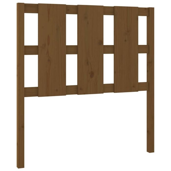 Huvudgavel - Massivt Trä - Ljusbrun - 95,5x4x100 cm - Rustik Design - Sovrum Ljusbrun
