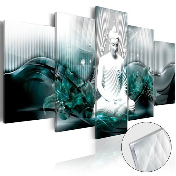 Tavla i akrylglas väggdekoration i 5 paneler med mönster Meditation 200 x 100