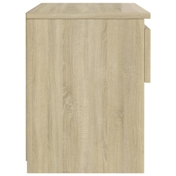 Yöpöytä vetolaatikolla ja lokero 40 x 30 x 39 cm puulevy, tammen värinen DEC033819 Flerfärgad