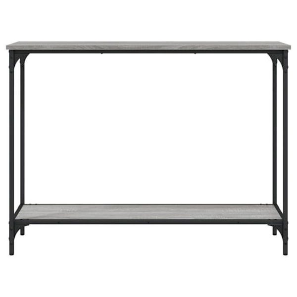 Konsolbord, 101 x 30,5 x 75 cm, grå ingenjörsträ, metallram DEC032209 kastanj