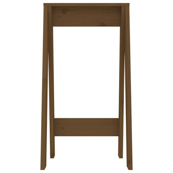 Sæt med 2 barkrakke med en siddehøjde til bar 40 x 40 x 75 cm i massiv brunt fyrretræ DEC026410 kastanj