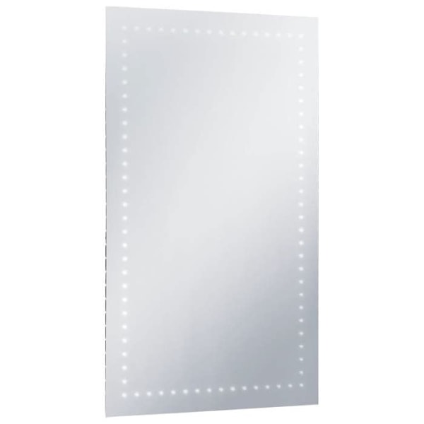 Spejl med LED til badeværelse 60 x 100 cm DEC022594