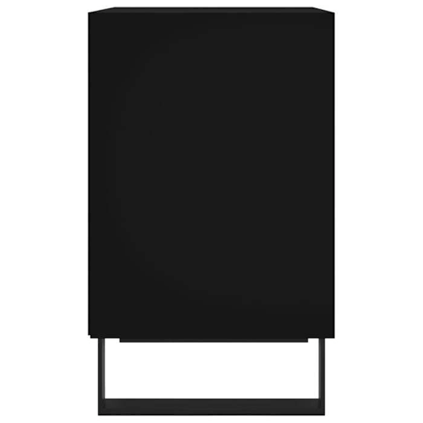 Sæt med 2 natborde med åben rum 40 x 30 x 50 cm ingeniørtræ og sort jern DEC035507 kastanj