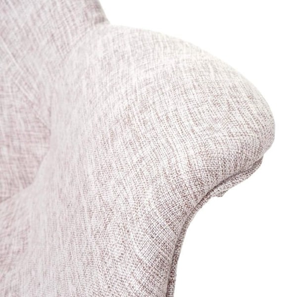"Rocking chair relax med armlæn i creme/grå stof FAB04016" Kräm/grå