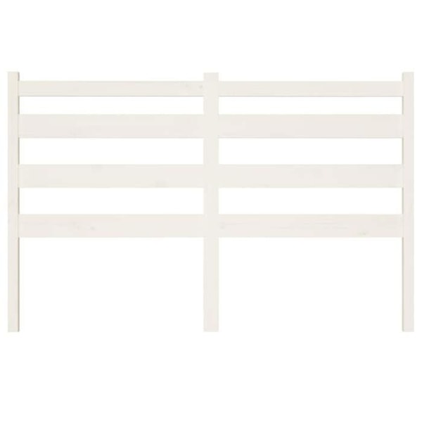 Sengegavl - Ikke specificeret - 126x100 cm - Massivt fyrretræ - Moderne stil - Hvid Vit