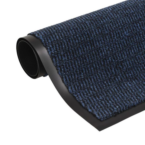 Rektangulär dörrmatta 60 x 90 Blå Blå