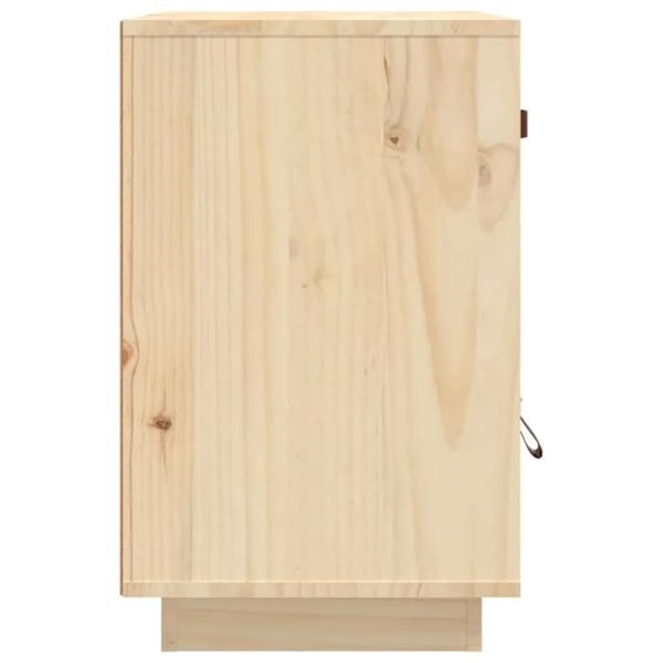 Yöpöytä, jossa on laatikko ja ovi, mitat 40 x 34 x 55 cm, käsittelemätöntä mäntyä DEC032996 kastanj