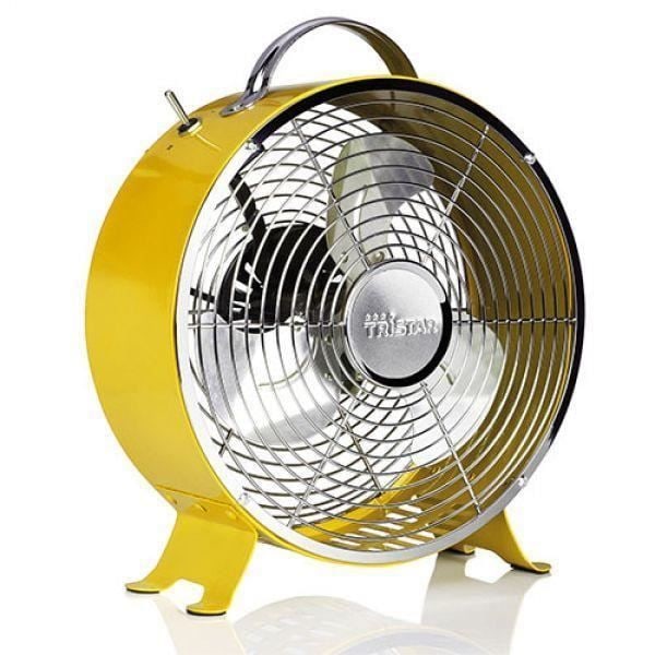 Tuulettaja - Tristar - Retro Metalli - 20W - 2 nopeutta - 25 cm halkaisija Vit