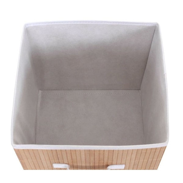 4 opbevaringskurve i bambus 32 x 32 x 32 naturlig farve