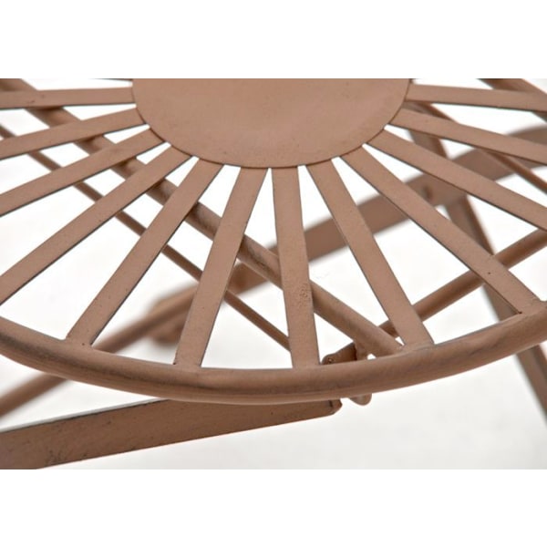 Havemøbel terrasse balkon design rustikt i sandblæst jern brun patineret 10_0003004 kastanj