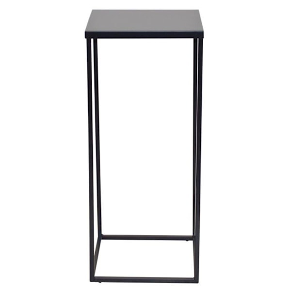 Sort bord i sort metal moderne design 30 x 30 x 70