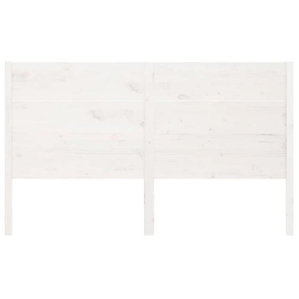 Hovedgavl ekstra seng soveværelse møbel 206 x 4 x 100 cm hvid fyrretræ TDL0203725