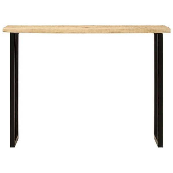 Konsolbord 105 x 33 x 76 cm mango træ og stål DEC031365 kastanj
