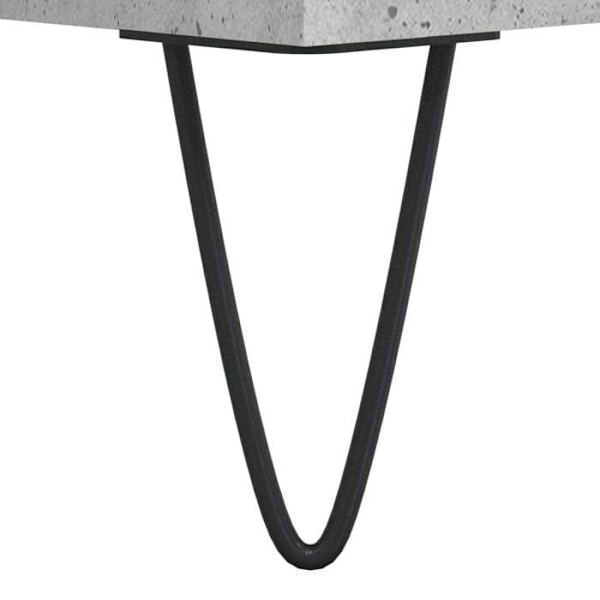Yöpöytä laatikolla ja avoimella osastolla 40 x 35 x 50 cm harmaata rakennuspuuta DEC033998 kastanj