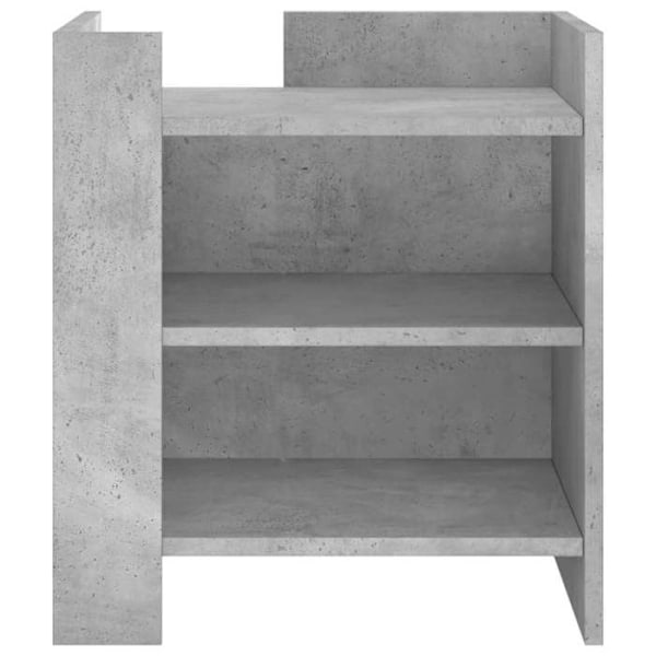 Natskab med hylder 45 x 50 x 50 cm grå ingeniørtræ DEC034043 kastanj