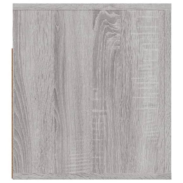 Yhdisteessä 2 seinäsyvennys yöpöytää laatikolla ja lokeroilla 50 x 36 x 40 cm insinööripuusta harmaa DEC036117 kastanj