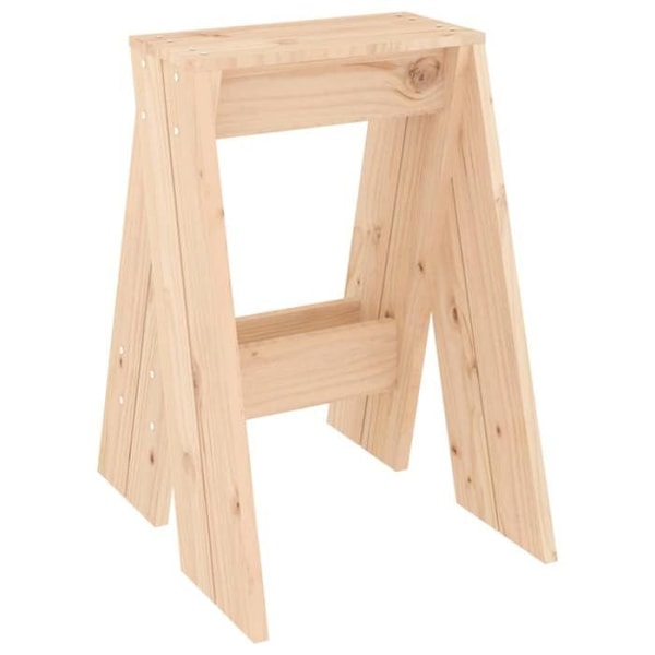Set med 2 köksstolar i klassisk design 40 x 40 x 60 cm i massivt furu DEC026400 kastanj