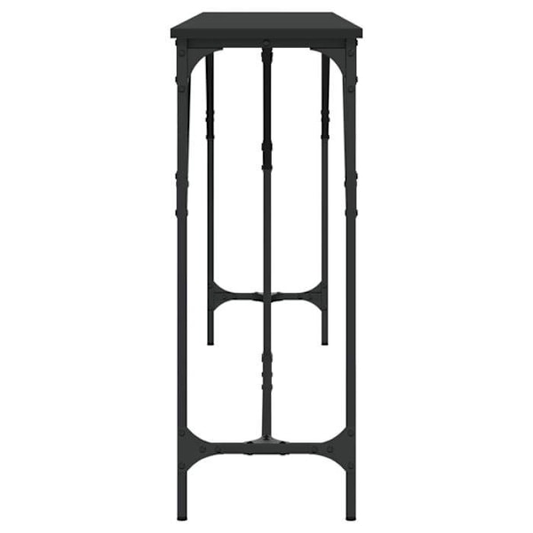 Funktionsdygtig konsolbord og stil 200 x 29 x 75 cm sort ingeniørtræ og metal DEC032131 kastanj