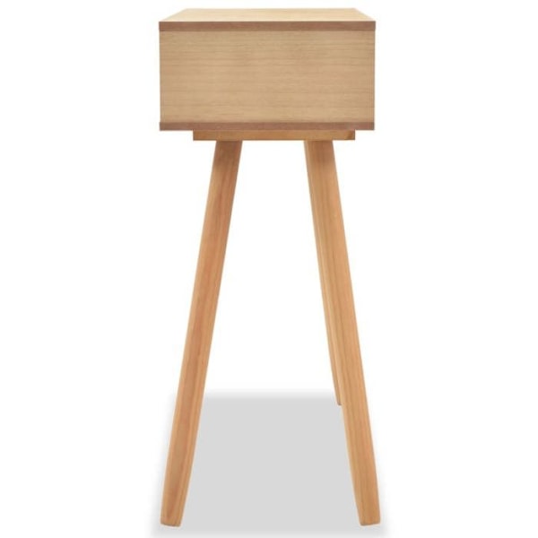 Praktisk konsolbord med skuffer til en organiseret entré 80 x 30 x 72 cm MDF og træ DEC031737 kastanj
