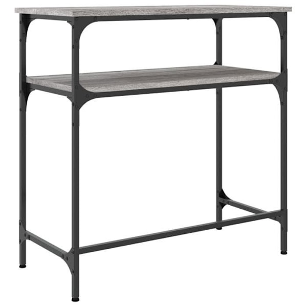 Sisäänkäynnin konsolipöytä 75 x 35,5 x 75 cm harmaata puuta ja metallia DEC032247 kastanj
