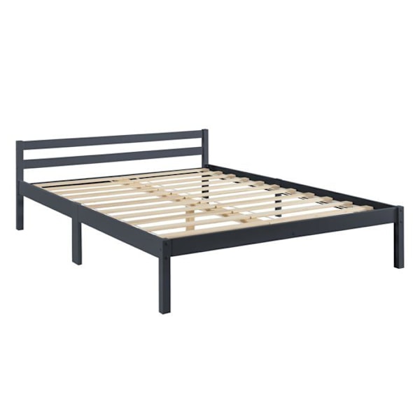 Valaistustaitelijan design-rahoitus lakanat yksinkertainen mänty- ja puu 140x200 tummanharmaa