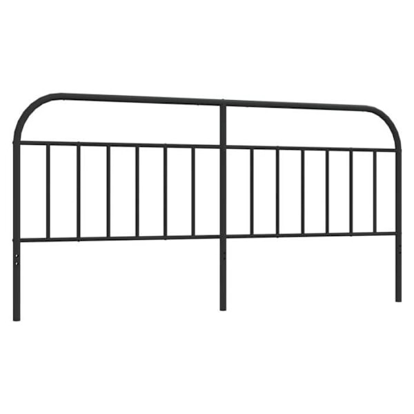 Hovedgærde til soveværelse sengemøbel 200 cm metal sort TDL0202416