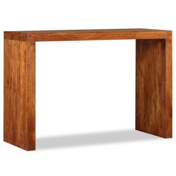 Massiivipuusta valmistettu konsolipöytä hunajavärillä 110 x 40 x 76 cm DEC031747 kastanj