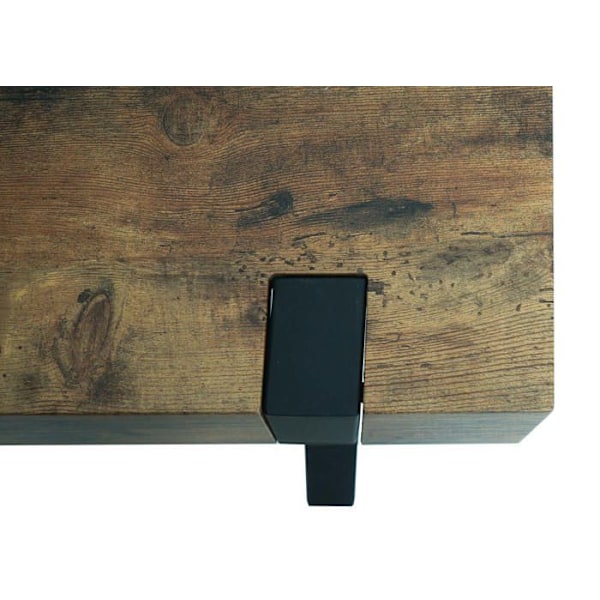 Side table, coffee table, nightstand 50x50x50 cm, metal frame, MDF top, dark wild oak 04_0008498 Flerfärgad