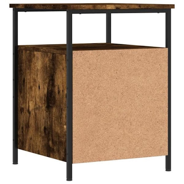 2 kpl yöpöytiä, joissa on laatikko ja hylly, koko 44 x 45 x 60 cm, ruskea engineered puu ja metalli DEC035143 kastanj