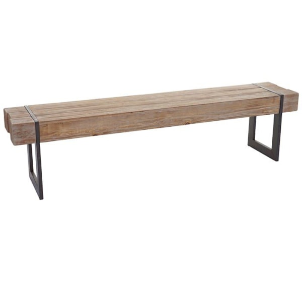Bord av rustikt massivt granträ i naturlig färg 180 cm 04_0005840 kastanj