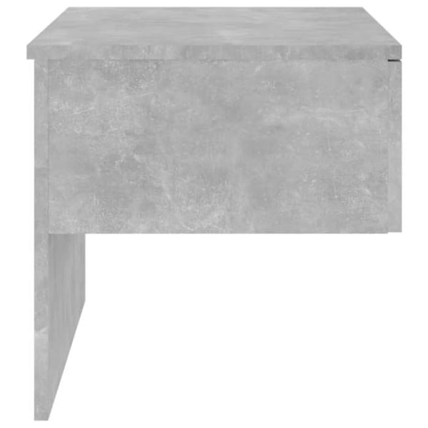 Seinäyöpöytä laatikolla 60 x 40 x 40 cm harmaan värisestä puu materiaalista DEC034295 kastanj